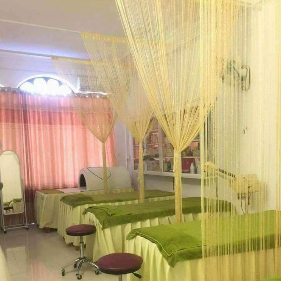 Rèm sợi ki vàng chanh